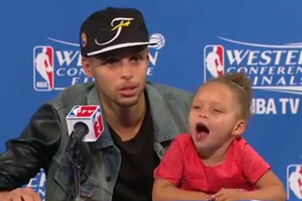 Steph Curry’s 2-Year-Old Daughter Steals Postgame Spotlight Yet Again