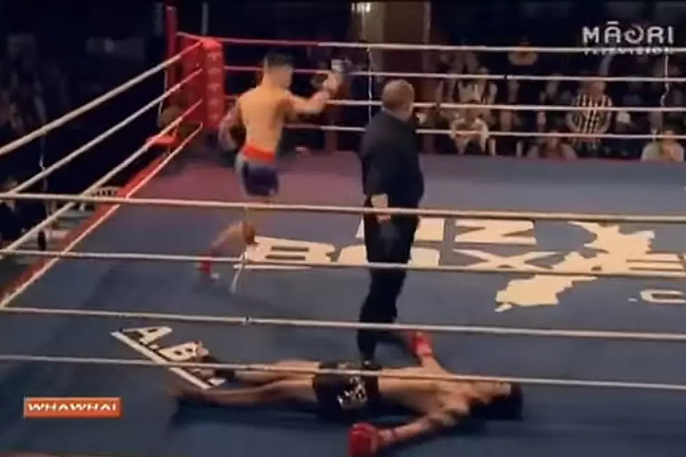 Knocked-Out Kickboxer Is a Flippety-Floppety Pile of Disaster