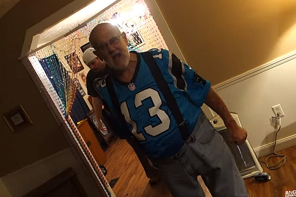 Furious Grandpa Destroys Room When Panthers Lose Super Bowl