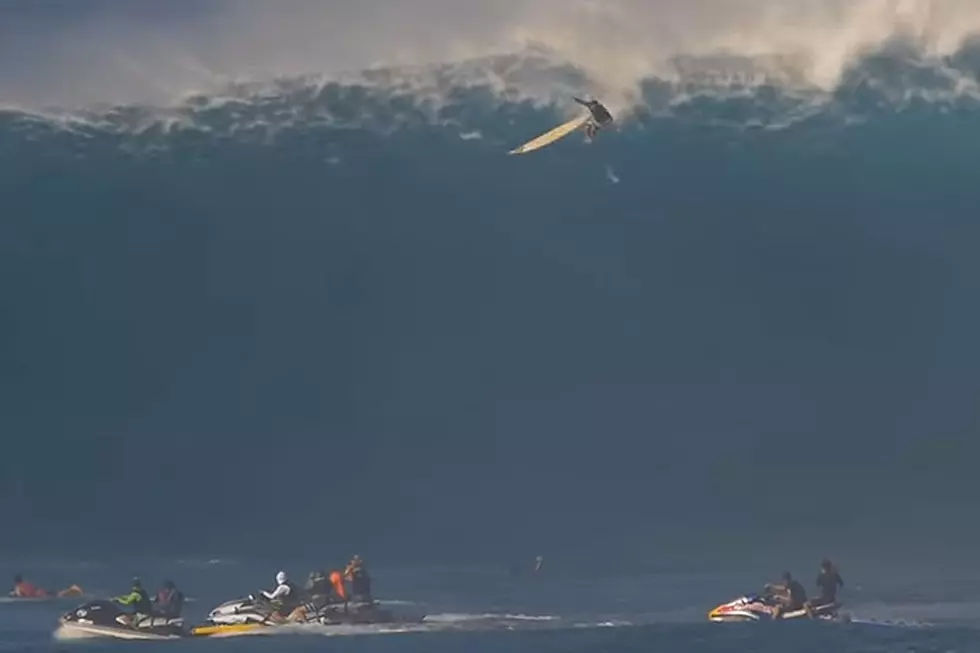 Surfer Survives the Scariest, Most Intense 40-Foot Wipeout You’ll Ever See