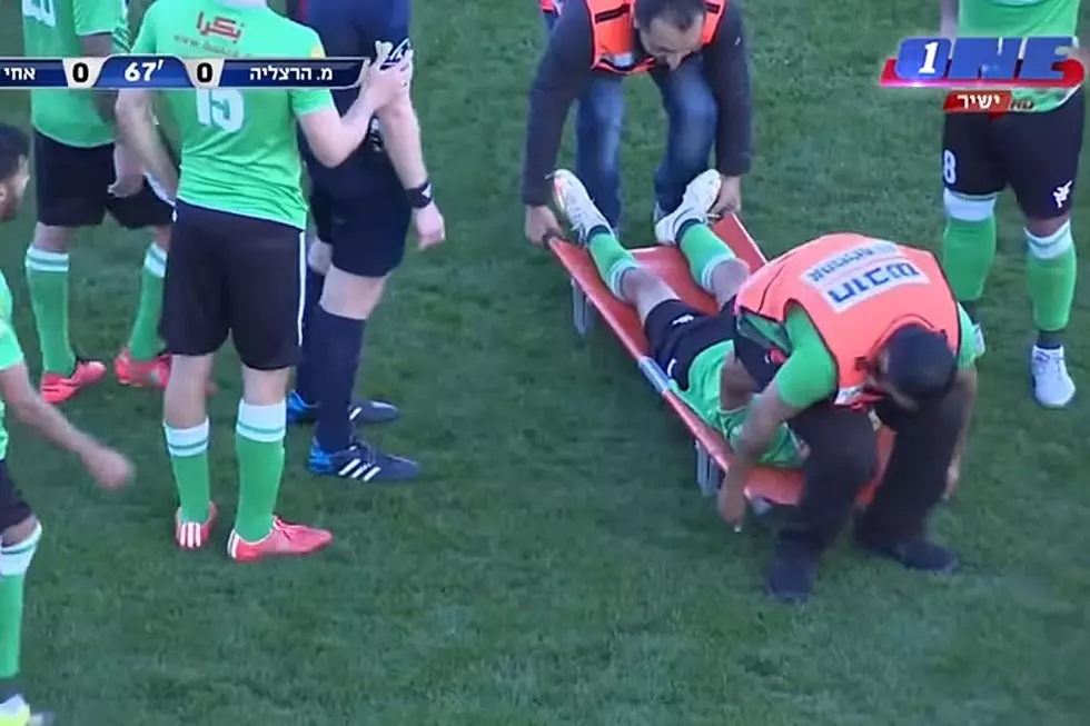 Israeli Soccer Match Features Bumbling Paramedics Dropping Player From Stretcher