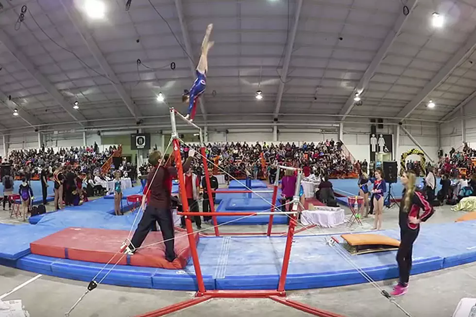 Gymnastics Coach Saves Student With Brilliantly Acrobatic Move