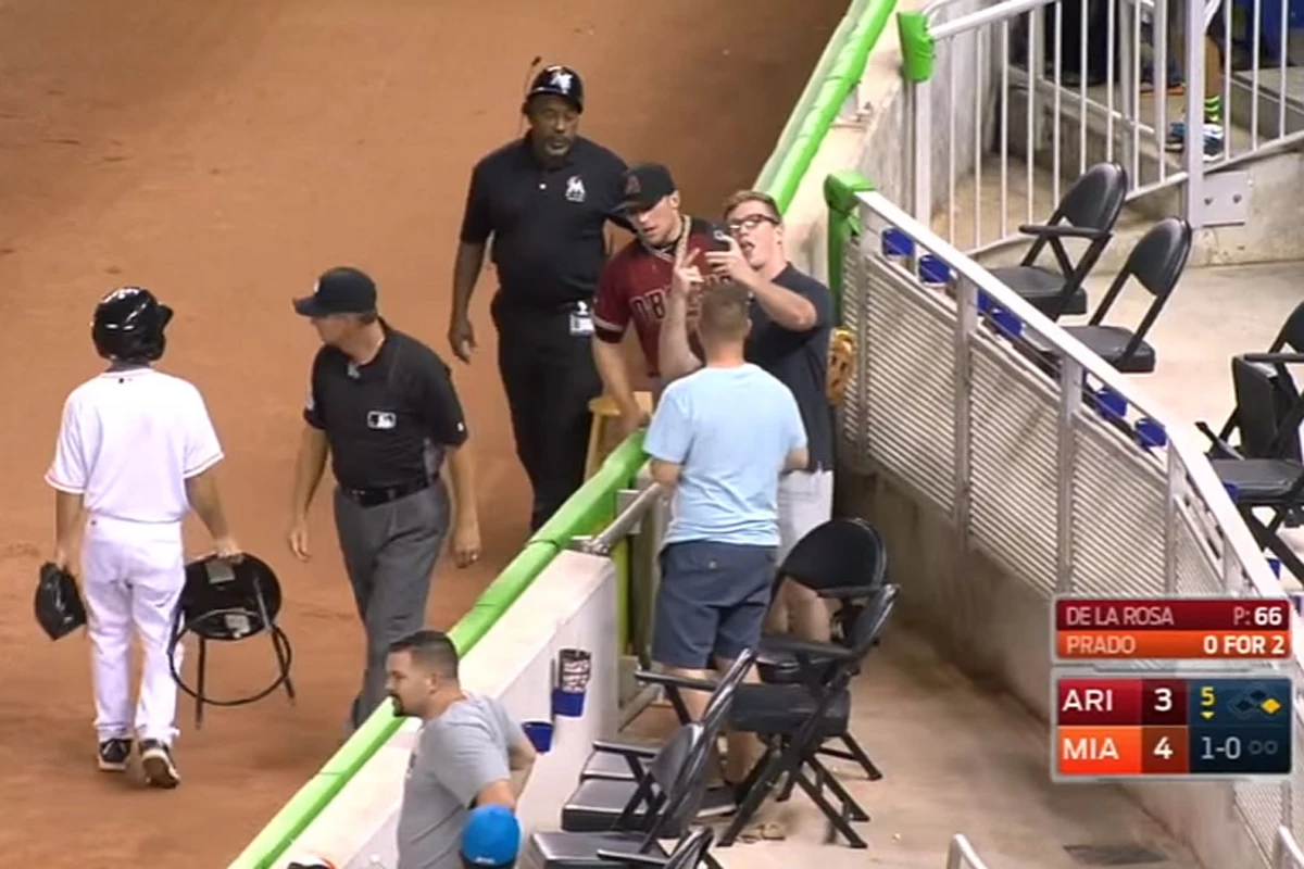 Eager Fan Takes Selfie After Potential MLB Catch of the Year