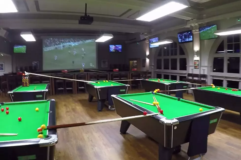 This 9-Pool Table Golf Trick Shot Is All Sorts of Legendary Bananas