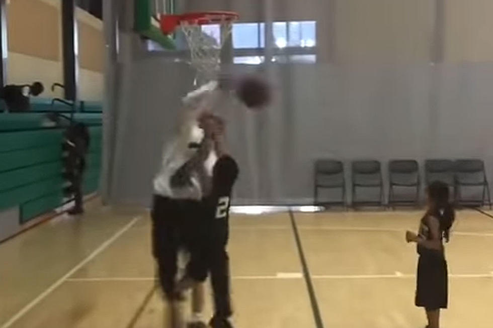 Youth Basketball Coach Blocks Own Player's Shot During Game