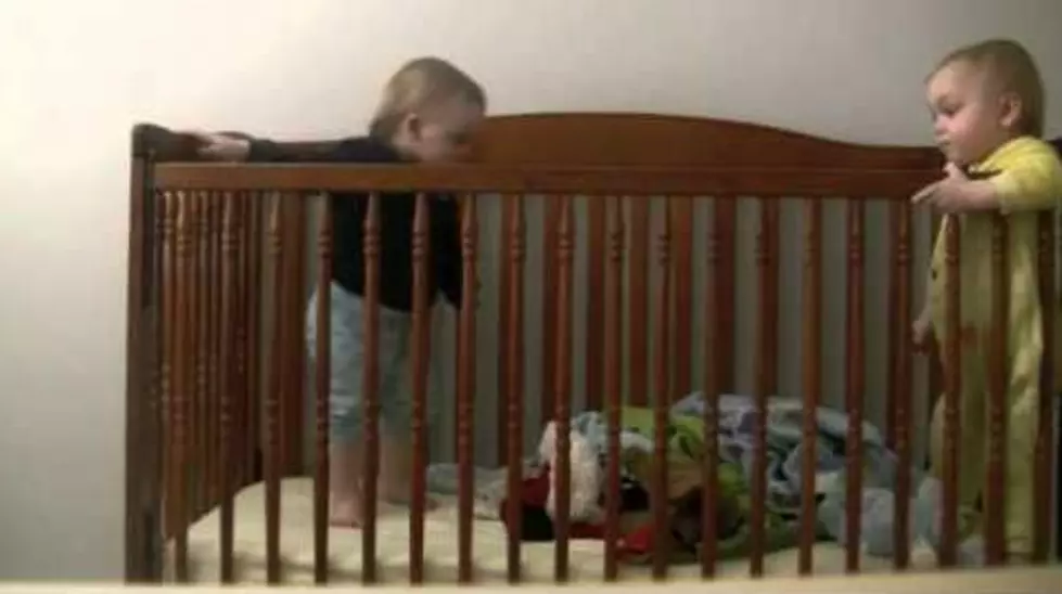 Toddler Makes a Break for It, Goes Over the Crib Wall [VIDEO]