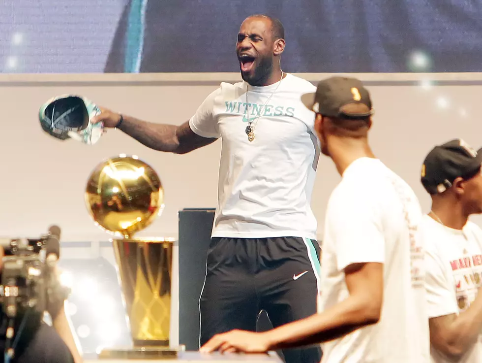 LeBron James Nearly Decapitated In Heat Championship Parade [VIDEO]