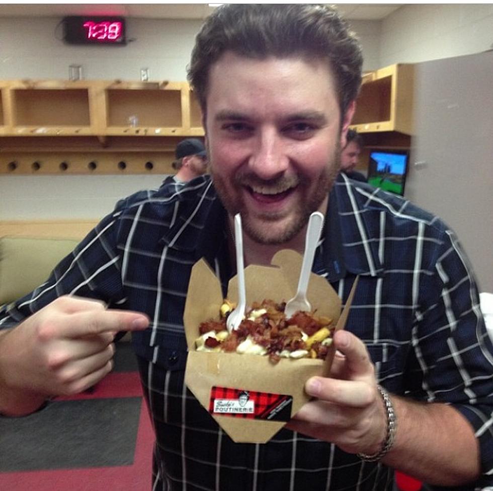 Chris Young Samples Local Favorite While In Canada [PHOTO]