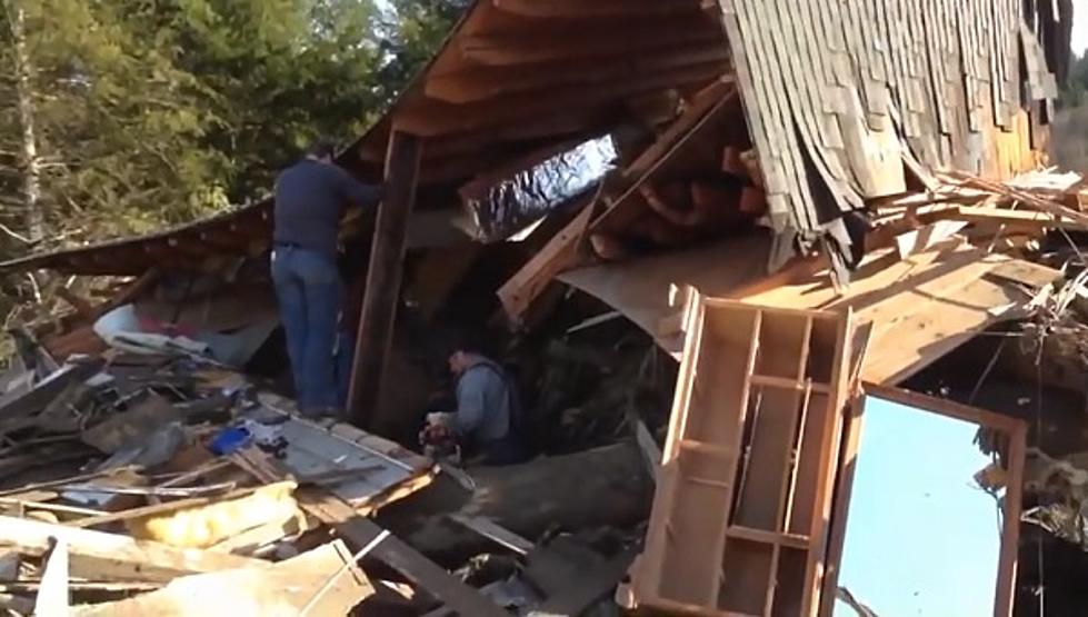 Family Dog Discovered Alive and Well in Rubble of Home Destroyed by Mud Slide [VIDEO]