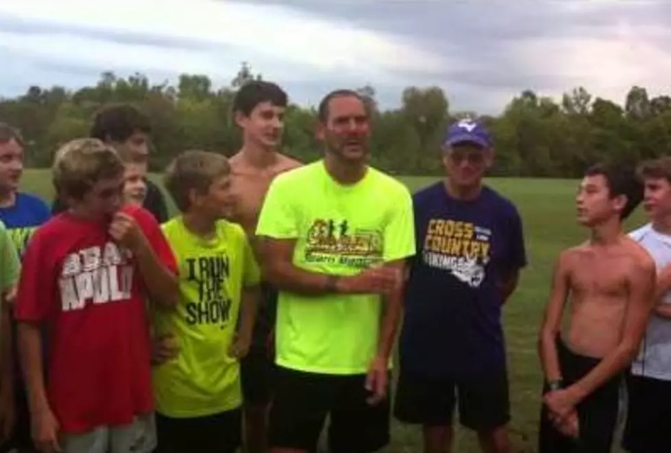 Chad Trains with the College View Middle School Cross Country Team [Video]