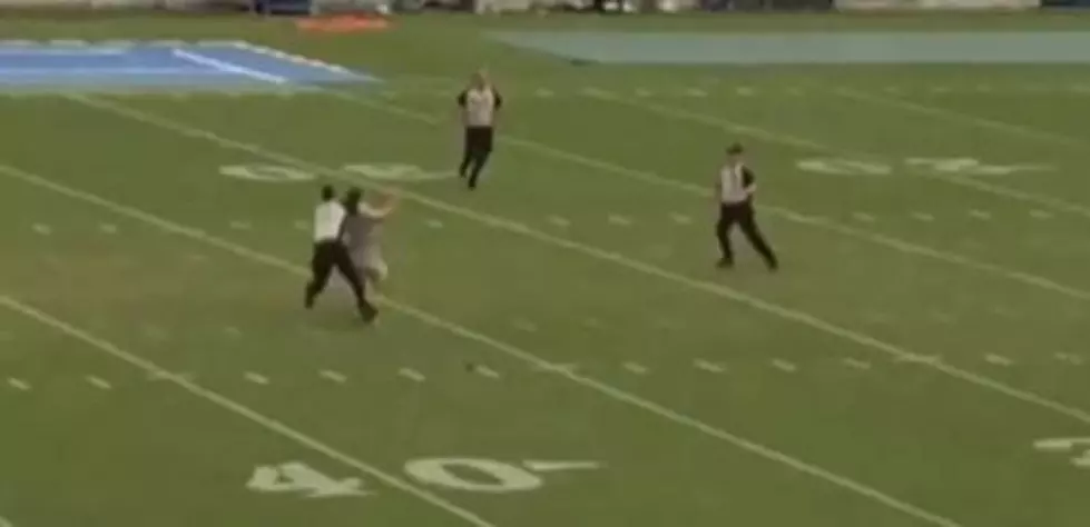 A Friendly Reminder NOT To Run On A Football Field During A Game[VIDEO]