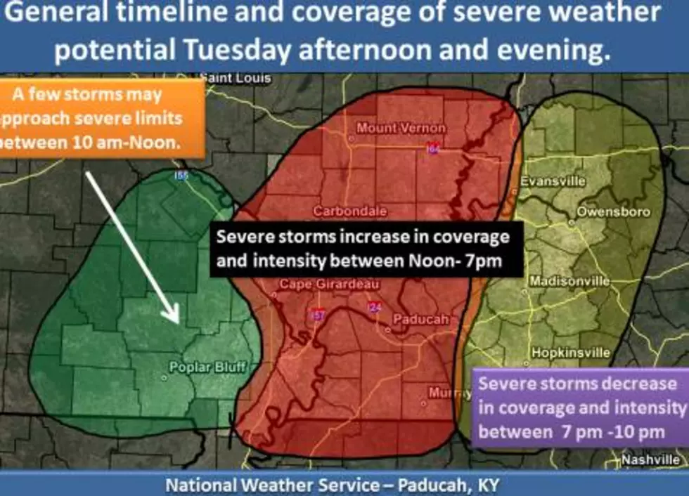 Tristate Upgraded to Enhanced Risk of Severe Weather Tuesday [Forecast]