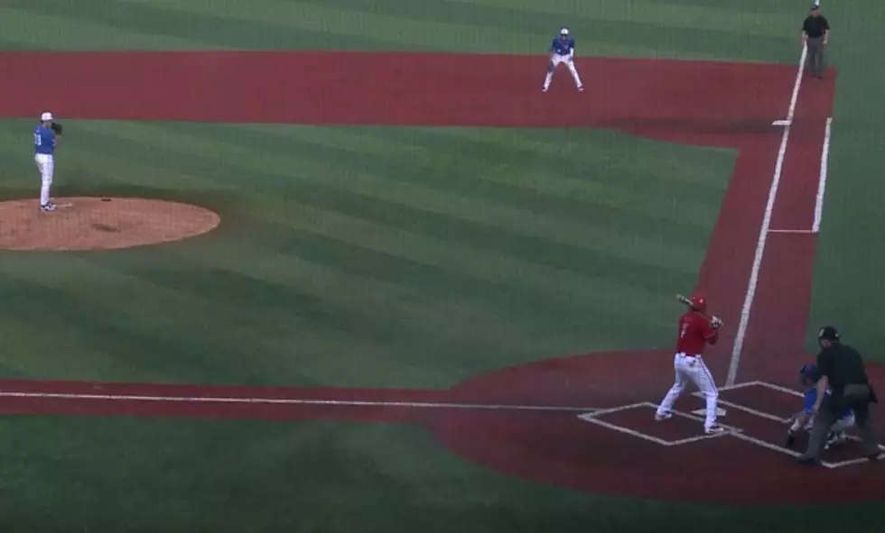 UK Outfielder Catches Wild Shot After It Bounces Off Two Other Players [VIDEO]