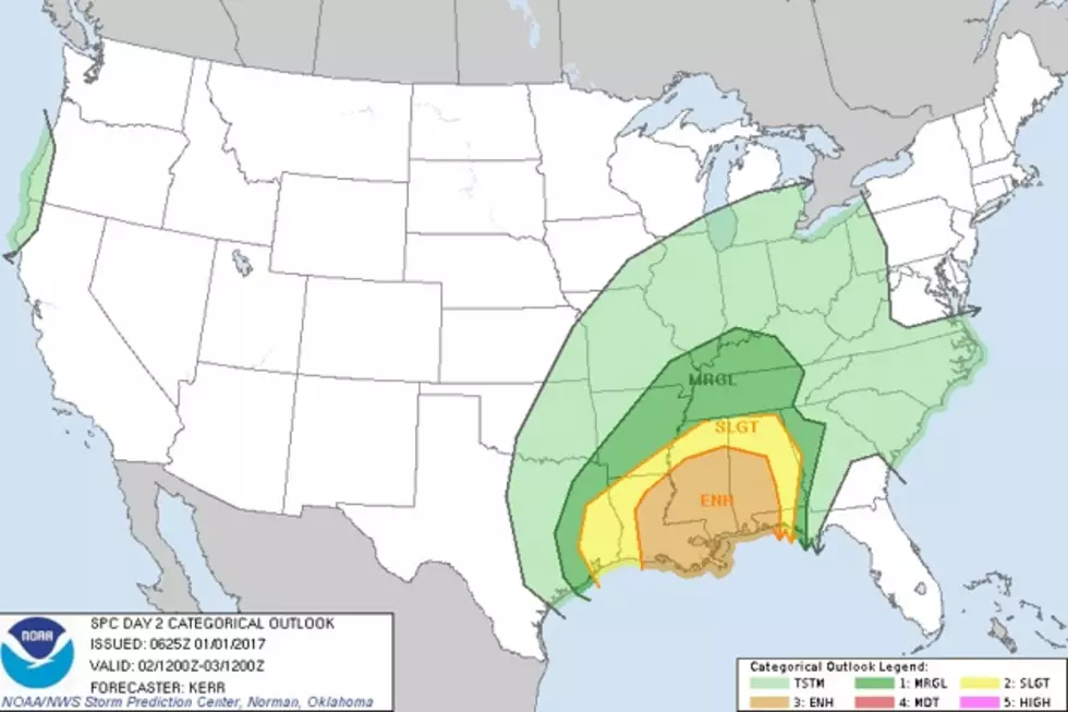 Tri-State Under a Marginal Risk for Severe Weather Monday