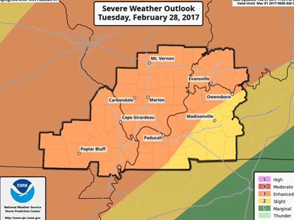 Enhanced Risk of Severe Weather Tuesday and Tuesday Night [Forecast]