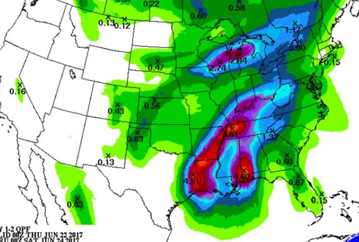 National Weather Service Issues June 22 Hazardous Weather Outlook