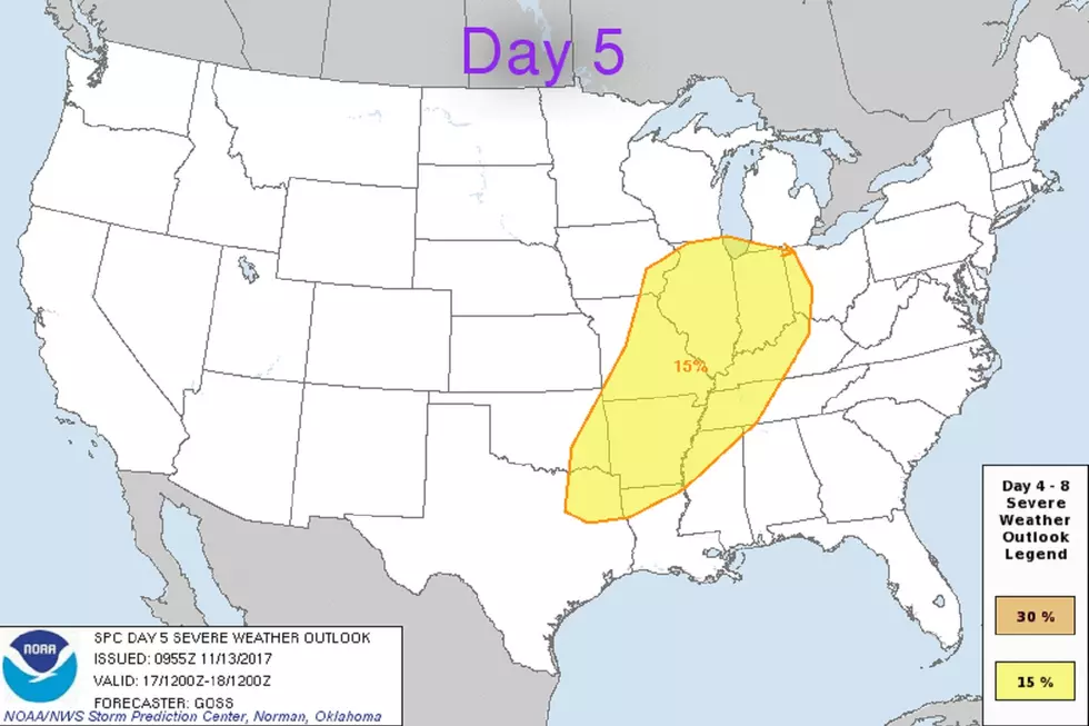 National Weather Service Predicting Severe Weather for Friday