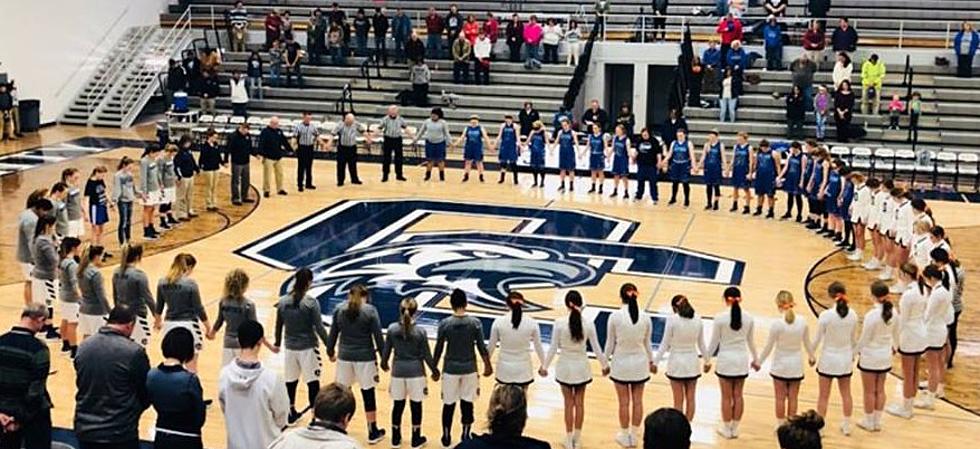 Ohio County Pays Respects to Marshall County High School Before Basketball Game (PHOTOS)