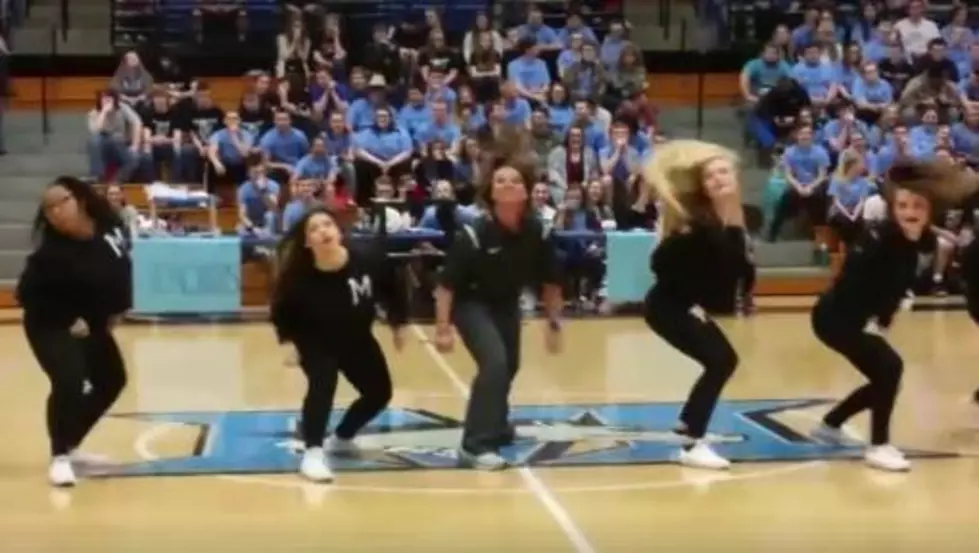 Muhlenberg County Principal Donna Bumps Dances at Pep Rally