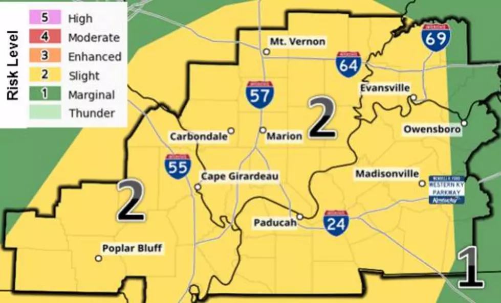 Slight Risk of Severe Weather for Tristate Today