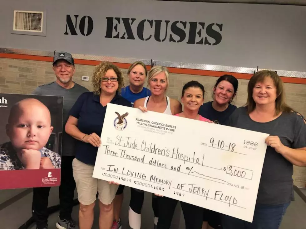 Fraternal Order of Eagles Makes $3000 Donation to St. Jude