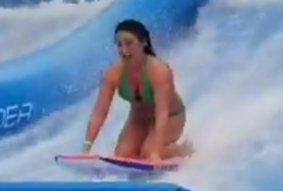Angel Attempts The Crowd Surfer FlowRider At Soundwaves (VIDEO)