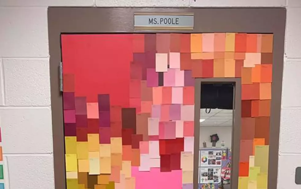 East View Art Teacher Creates Magical and Colorful Classroom Door