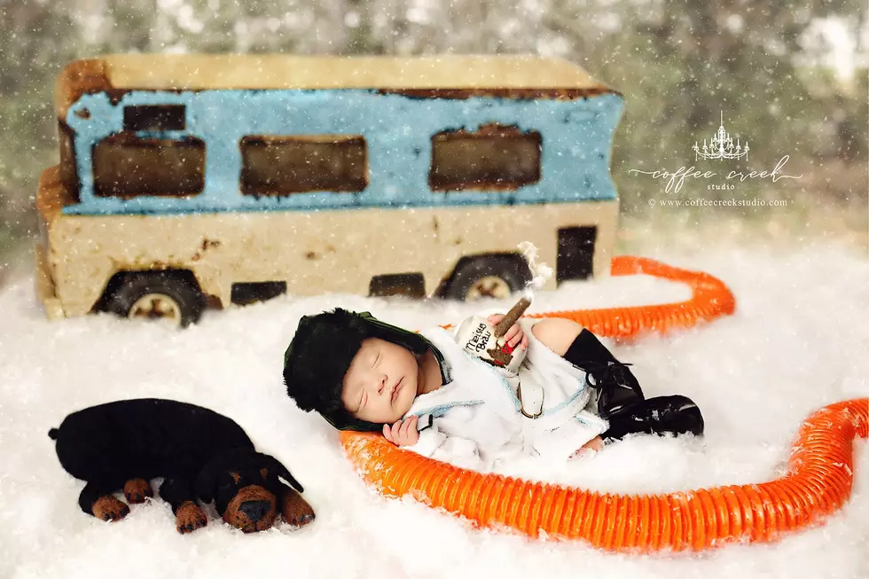 Newborns Pose for ‘Christmas Vacation’ Photoshoot
