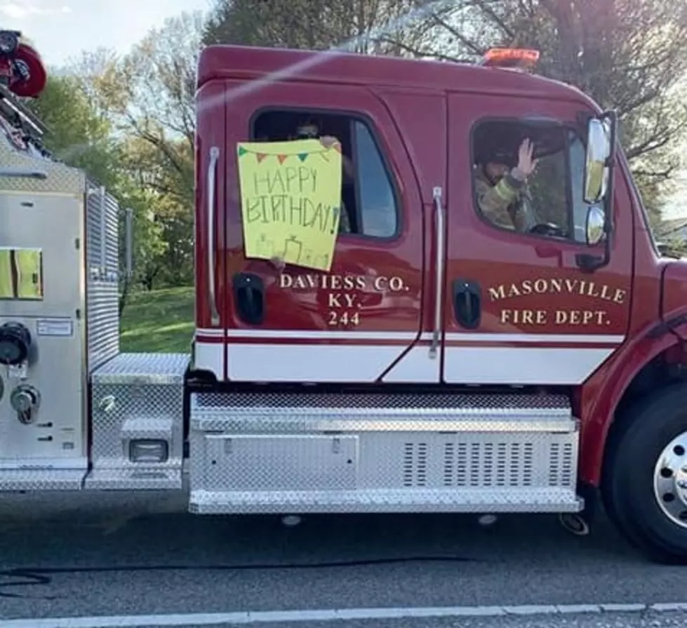 Daviess County First Responders Stage Drive-By Birthday For Four-Year-Old Boy (VIDEO)
