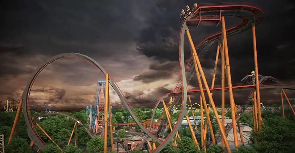 Dr. Diabolical's Cliffhanger: The World's Steepest Dive Coaster