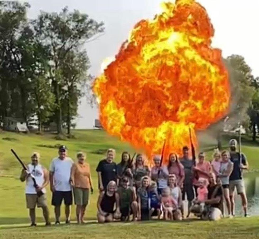 Say Fireball! Kentucky Family Poses for Fiery and Hilarious Group Photo