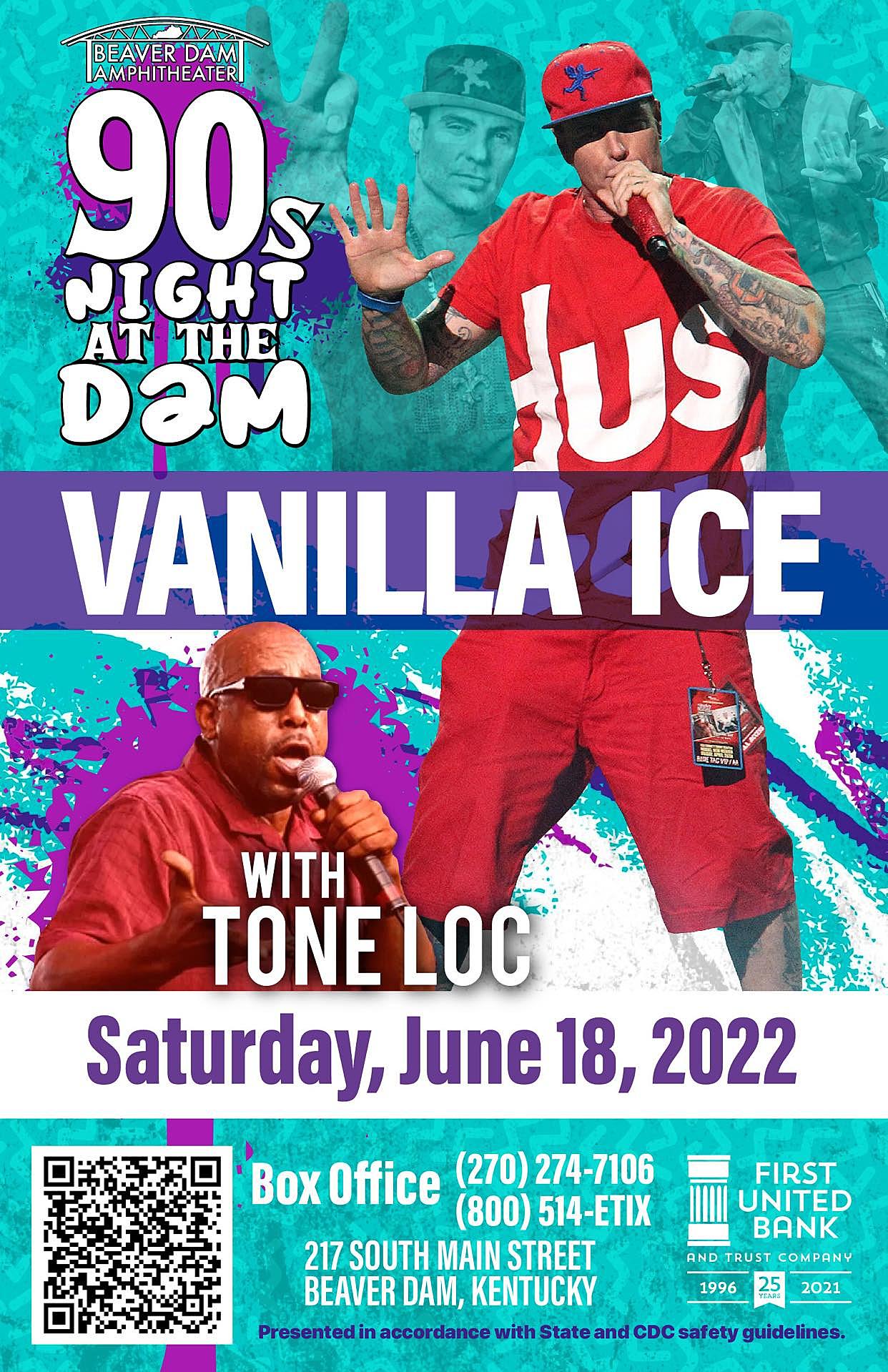Vanilla Ice & Tone Loc Coming to the Beaver Dam Amphitheatre