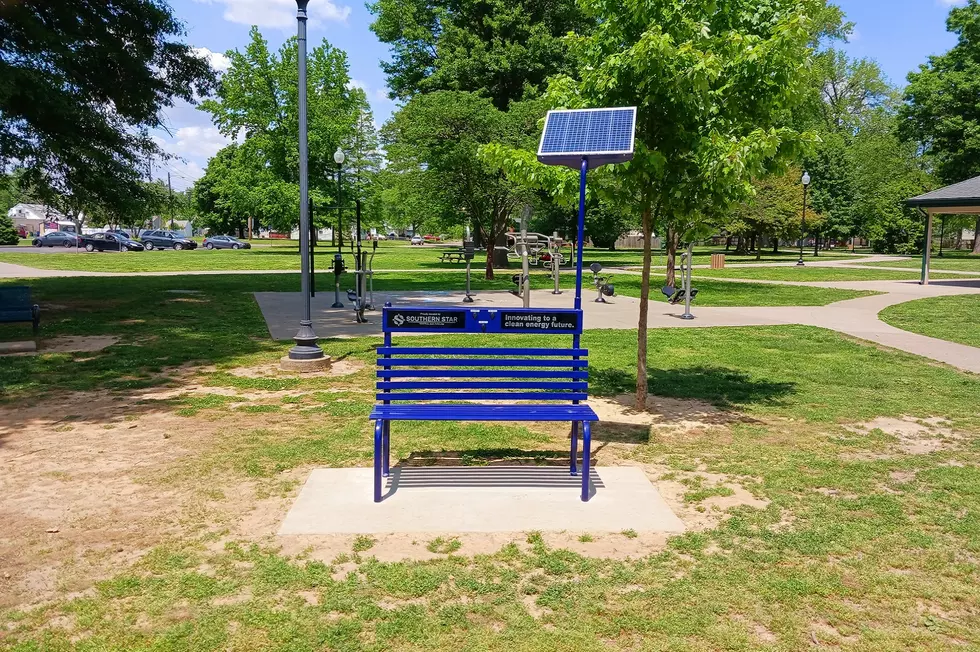 Legion Park's New Solar Bench