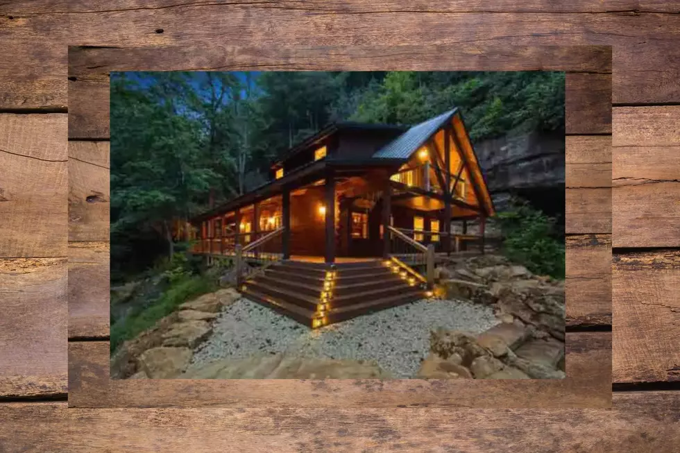 Kentucky Luxury Cabin Features Private Waterfall On Two Acres of Paradise