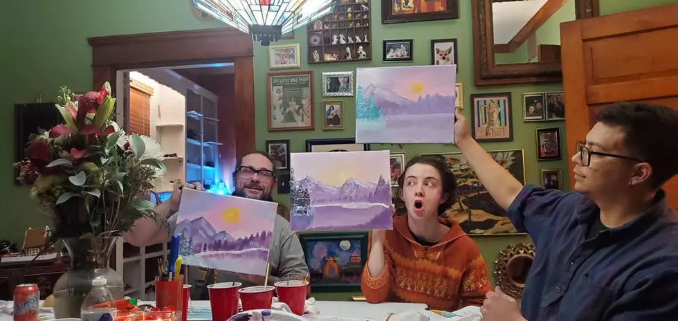 Kentucky Family Host Insanely Fun and Creative Bob Ross Painting Party