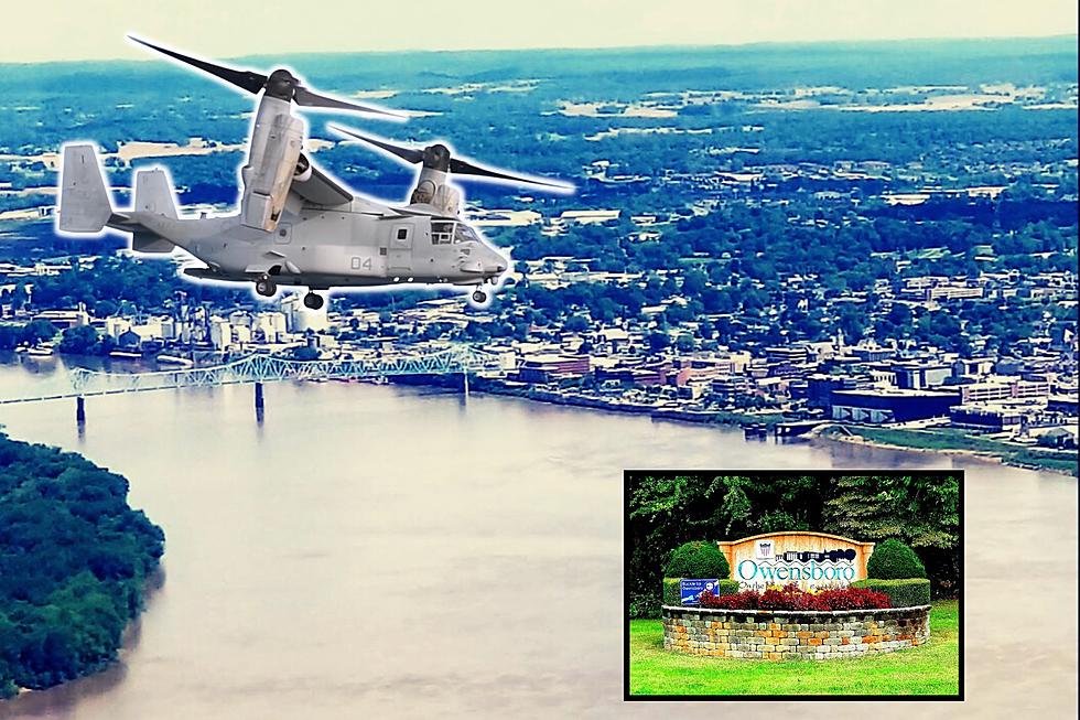 Osprey Military Helicopter Spotted Over Owensboro KY