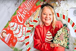 Serve This Festive & Delicious Little Debbie Christmas Tree Cake...