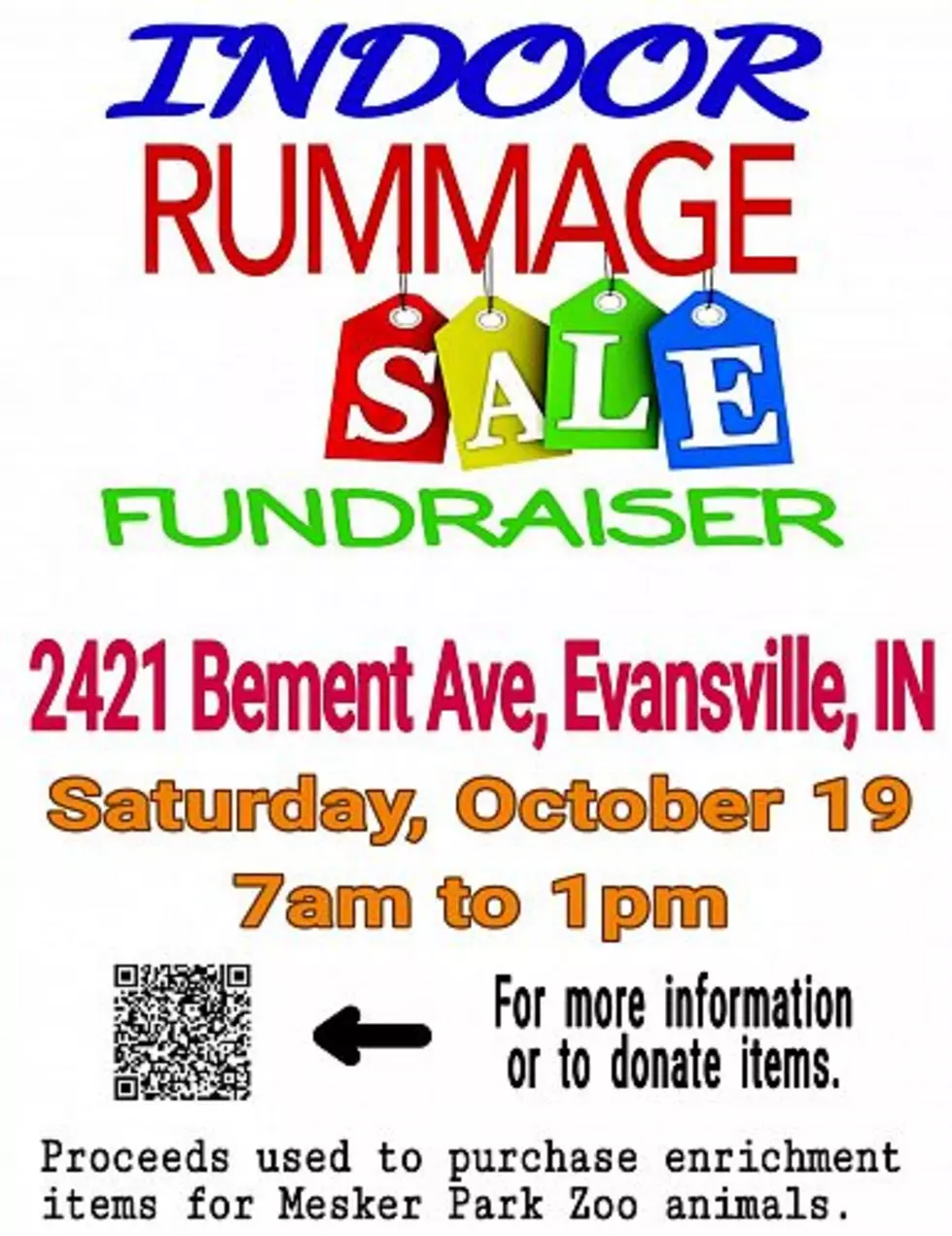 Zookeeper Fundraiser Rummage Sale