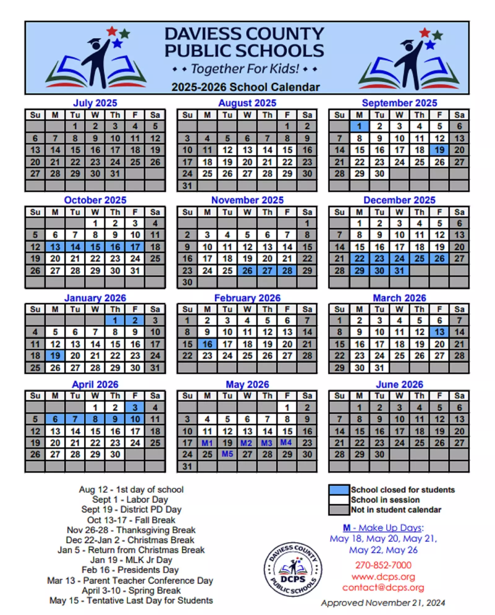 Daviess Co Public Schools Approve 2025-2026 School Calendar daviess-co-public-schools-approve-2025-2026-school-calendar