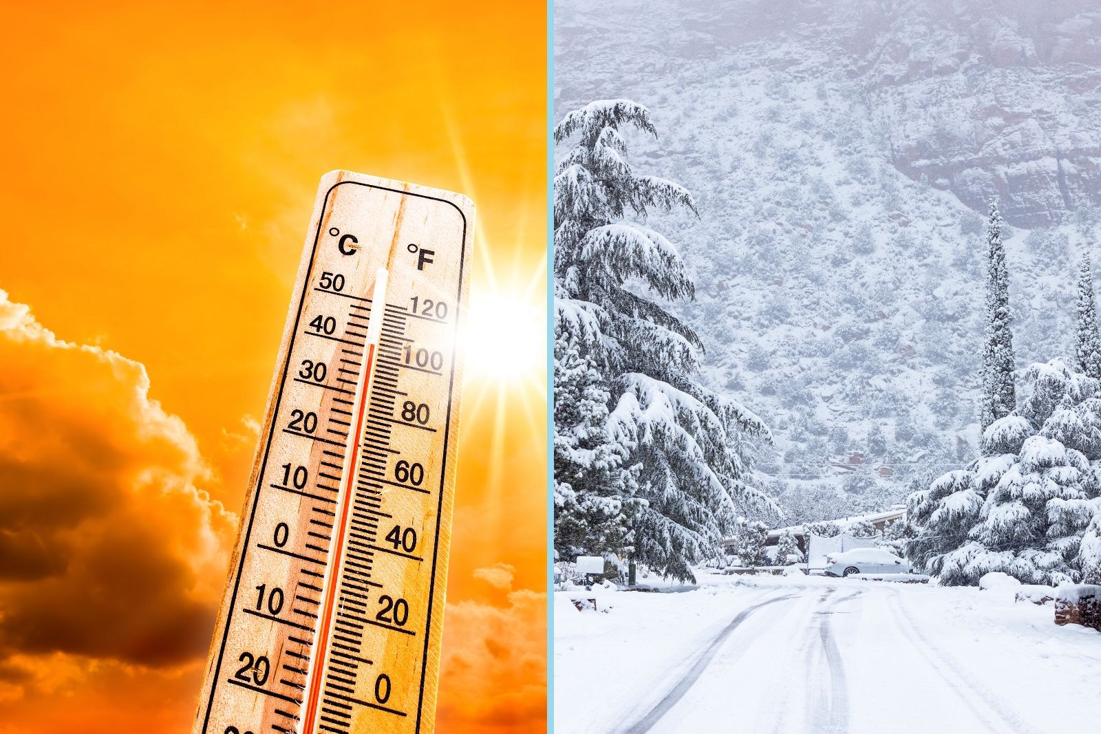 Winter Storm Alerts Issued During Eastern Heat Wave