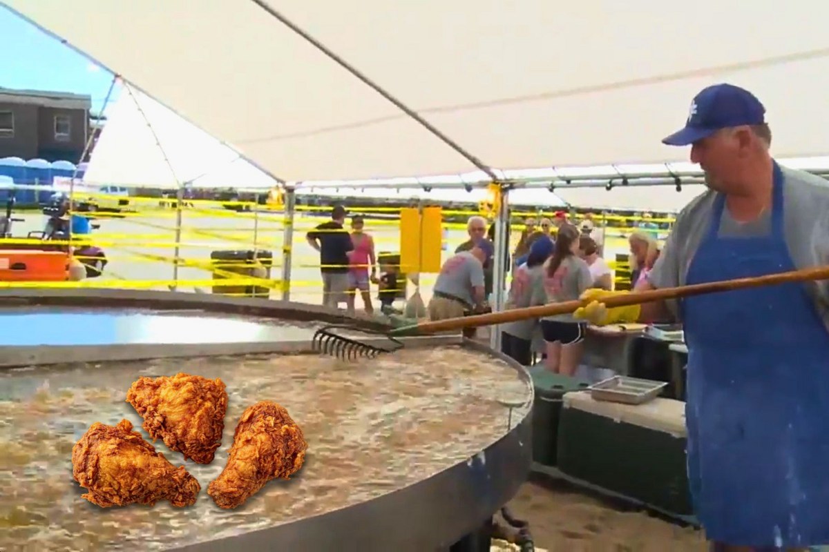 World Chicken Festival Features World's Largest Skillet