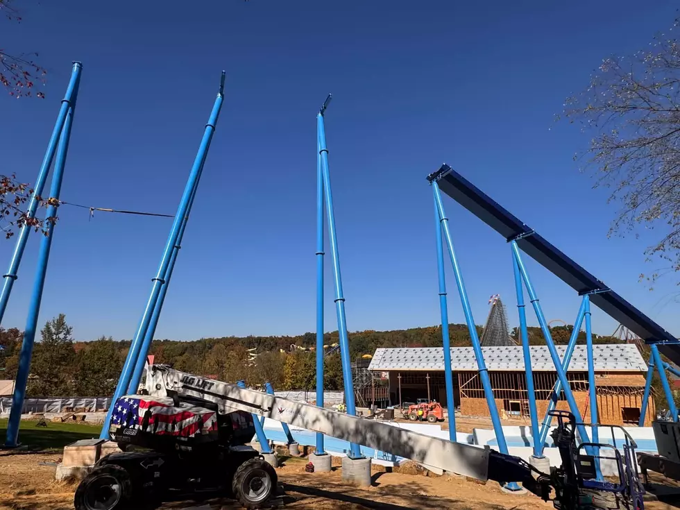Cannonball! Hits Its High Point: Holiday World Installs Highest Track Piece at 90 Feet