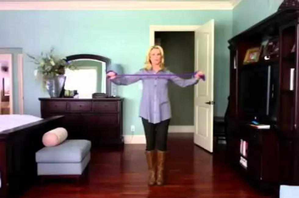 Theresa Rowe Shares a Stretch Band Exercise You Can Do at Home [Shaped by Faith]