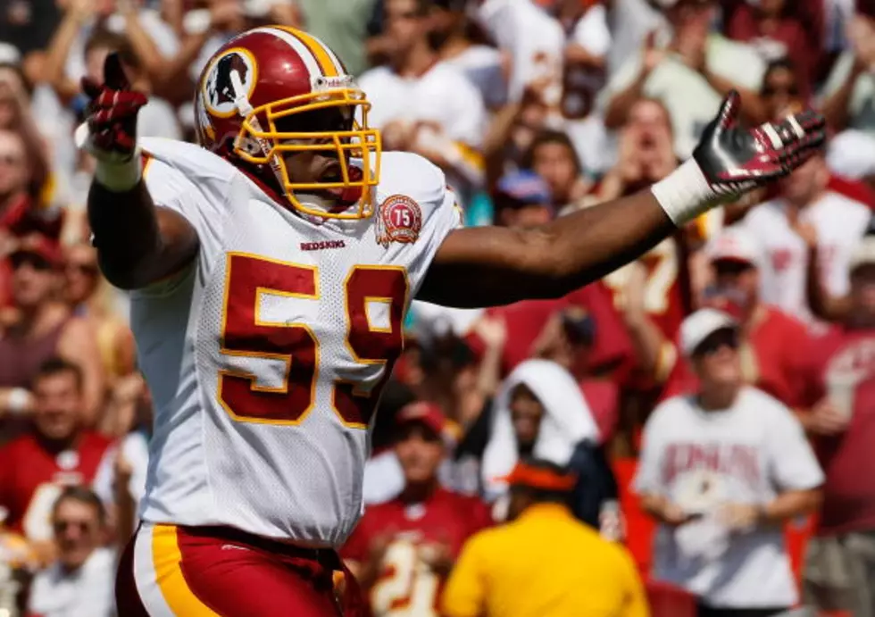 Redskins Practice With Fan