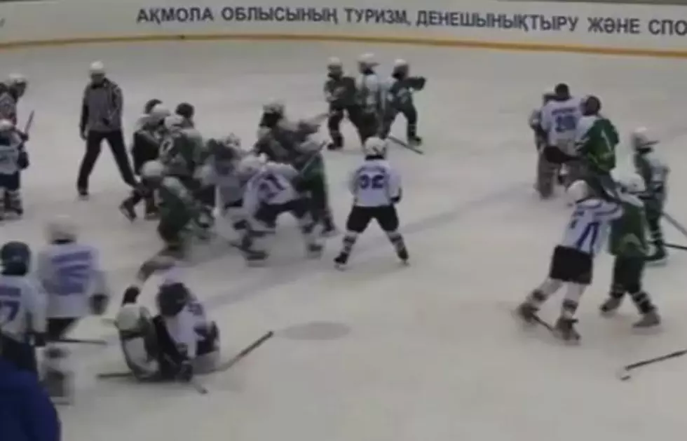 9-Year-Old Kids’ Hockey Fight [VIDEO]