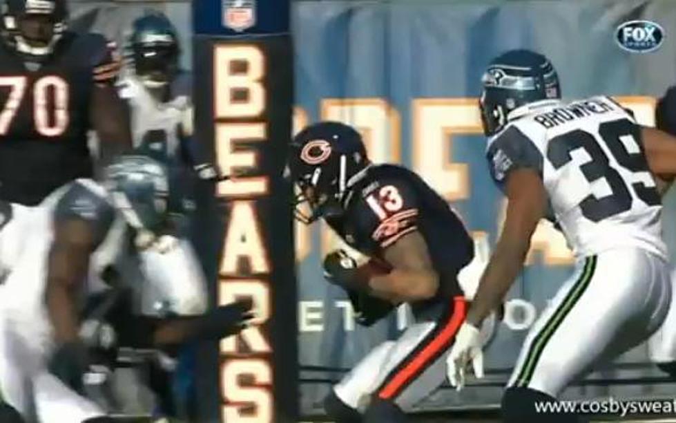 Bears’ WR Johnny Knox Gets Bent In Half [VIDEO]