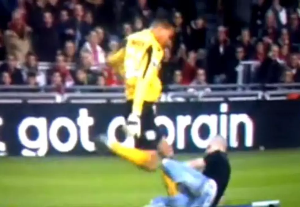 Soccer Player Ejected For Kicking Fan [VIDEO]