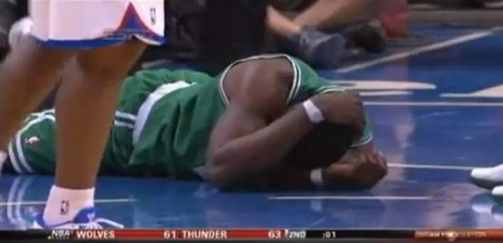 Celtics Mickael Pietrus Has Scary Fall Against Philadelphia [VIDEO]