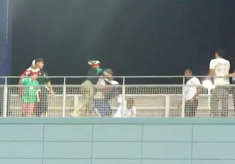 Soccer Fan Knocks Out Two People With Sucker Punch [VIDEO] [NSFW]