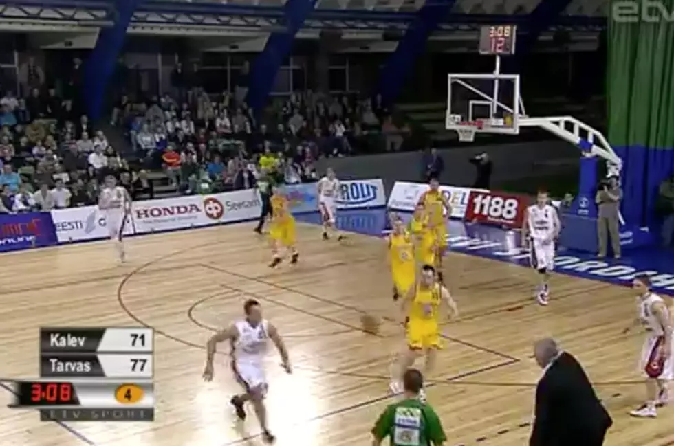 Estonian Player Hits Ridiculous Behind-The-Back Shot [VIDEO]